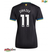 Camiseta Manchester United Joshua Zirkzee #11 Tercera Equipación para mujer 2025-26 manga corta